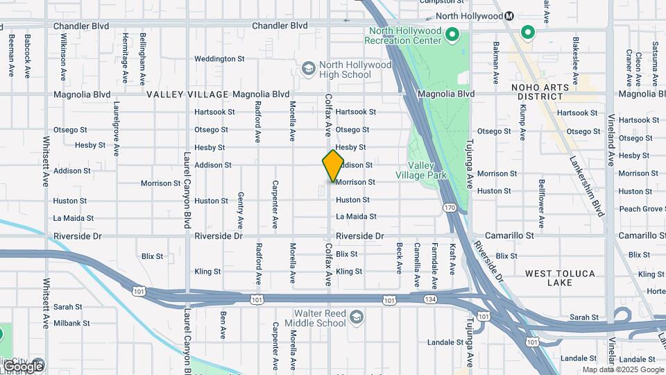 11658 Morrison St Mapa y Detalles de la Ubicación