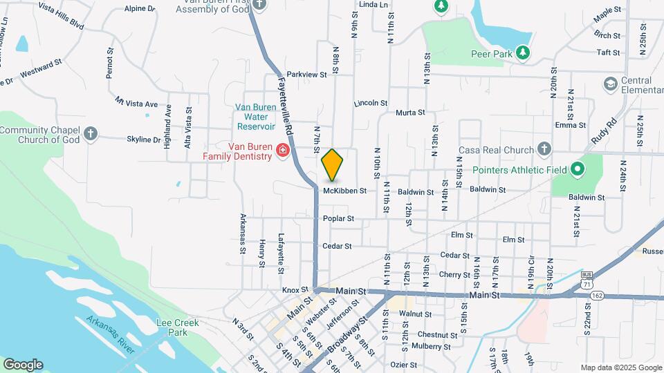 719 McKibben St Map and Location Details