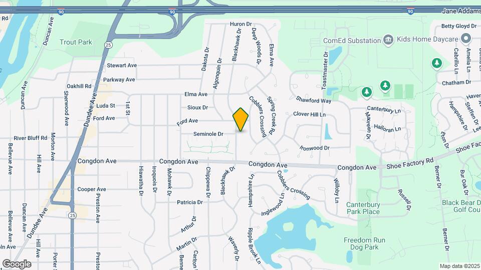 1153 Blackhawk Dr Map and Location Details