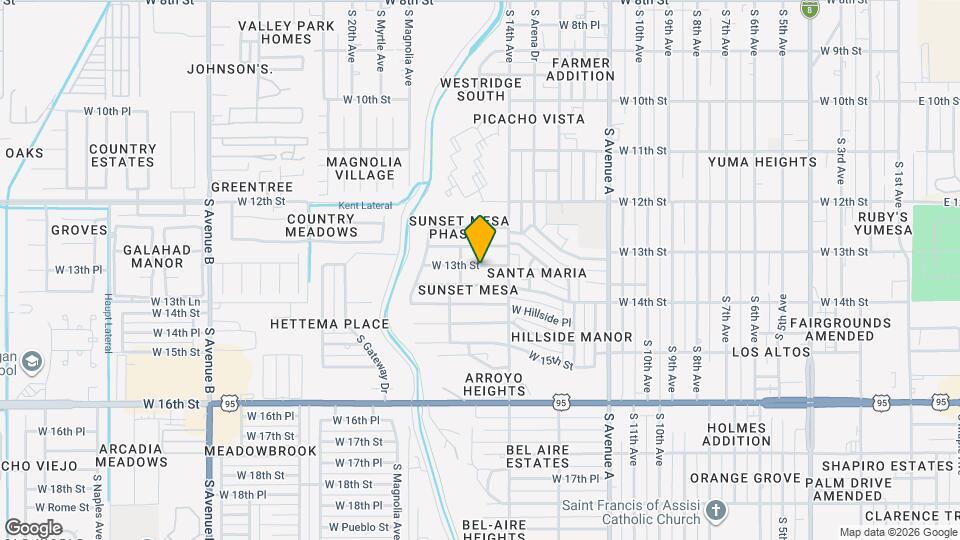 1517 W 13th St Map and Location Details