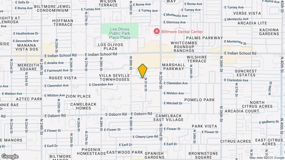 3030 E Clarendon Ave Map and Location Details