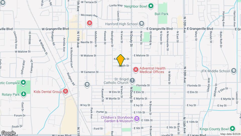 1212 N Irwin St Map and Location Details