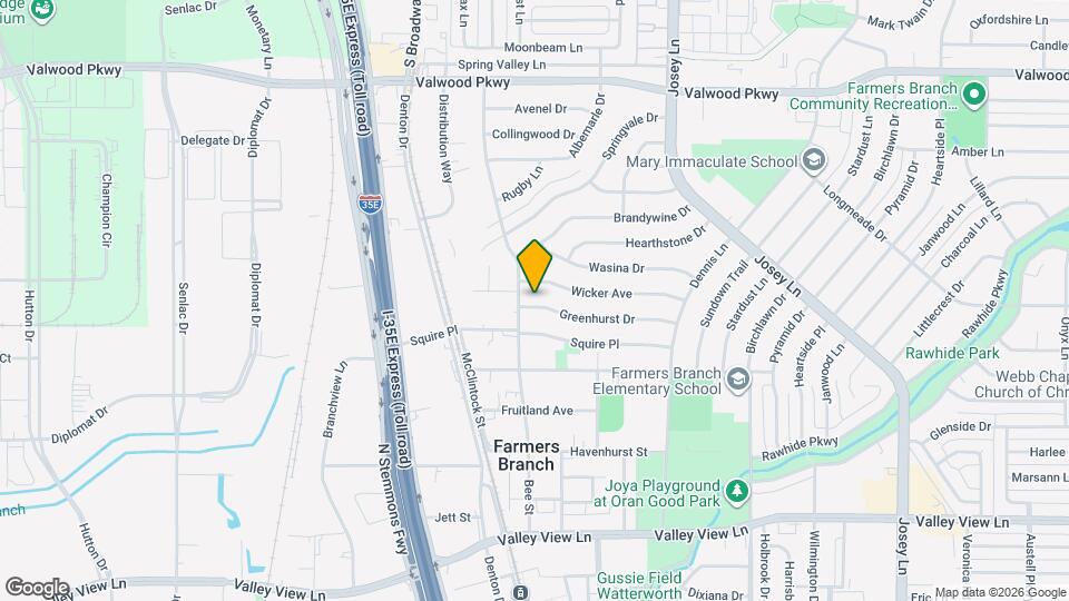 2515 Greenhurst Dr Map and Location Details