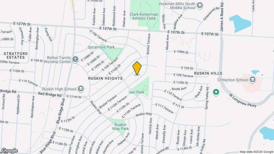 10920 Bristol Terrace Map and Location Details