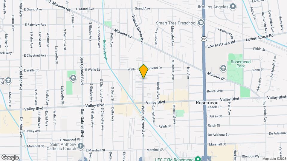 4212 Walnut Grove Ave Map and Location Details