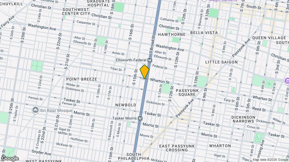 1320 S Broad St Map and Location Details