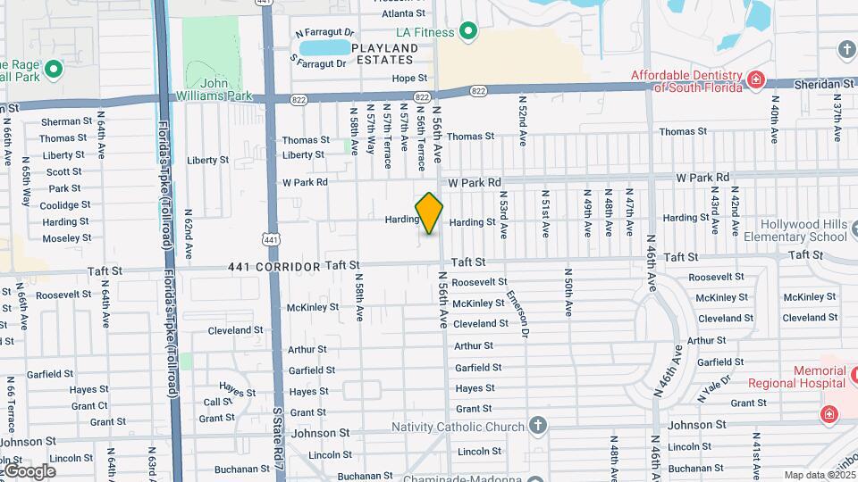 5612 Harding St Map and Location Details