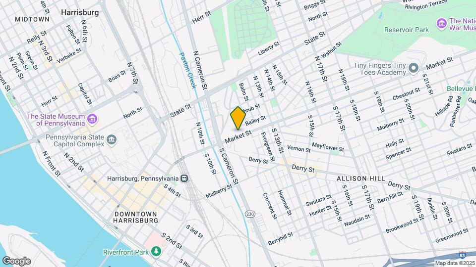 1152 Market St Map and Location Details