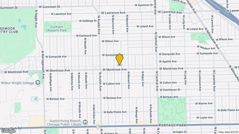 5838 W Montrose Ave Map and Location Details