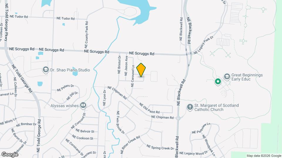 2412 NE Bridgeport Dr Map and Location Details