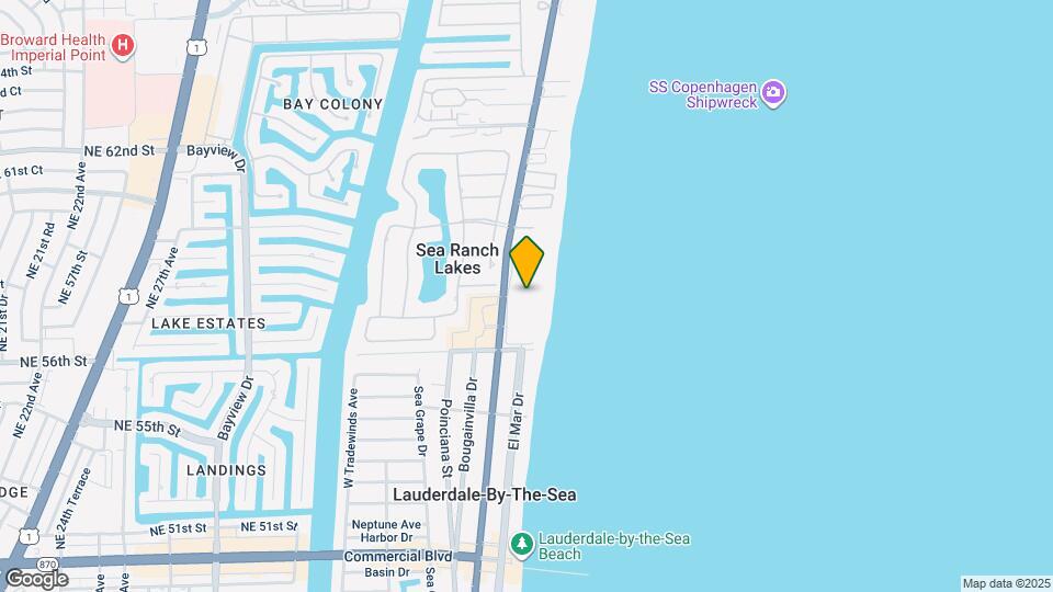 5000 N Ocean Dr Map and Location Details