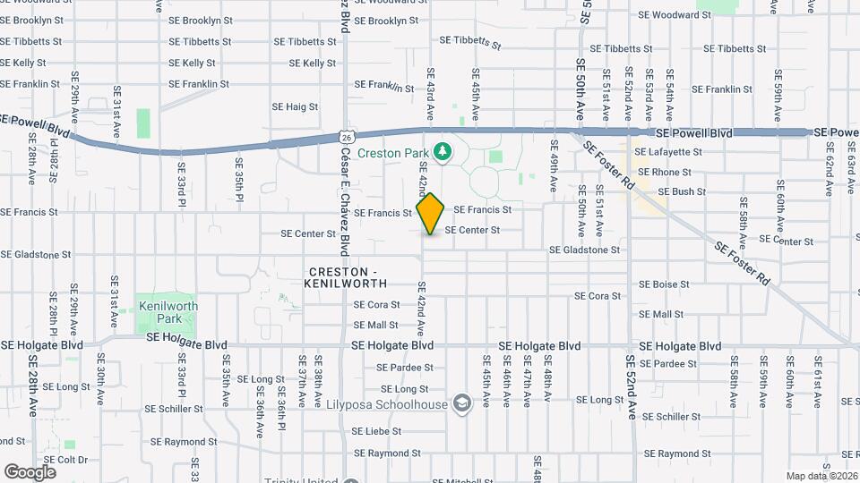 4018 SE 42nd Ave Map and Location Details