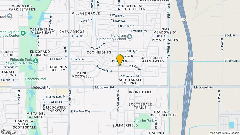 1825 N Granite Reef Rd Map and Location Details