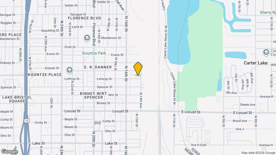 1458 Lothrop St Map and Location Details