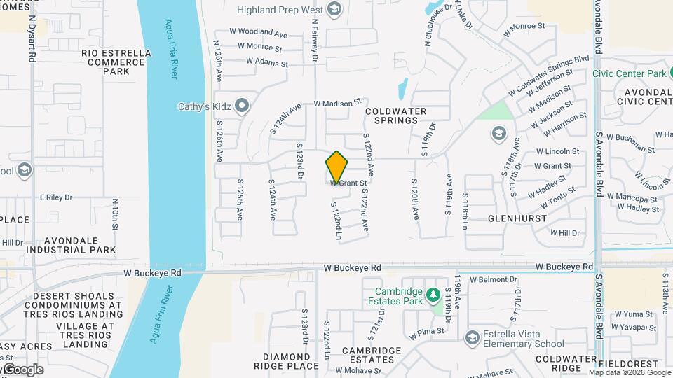 12247 W Grant St Map and Location Details