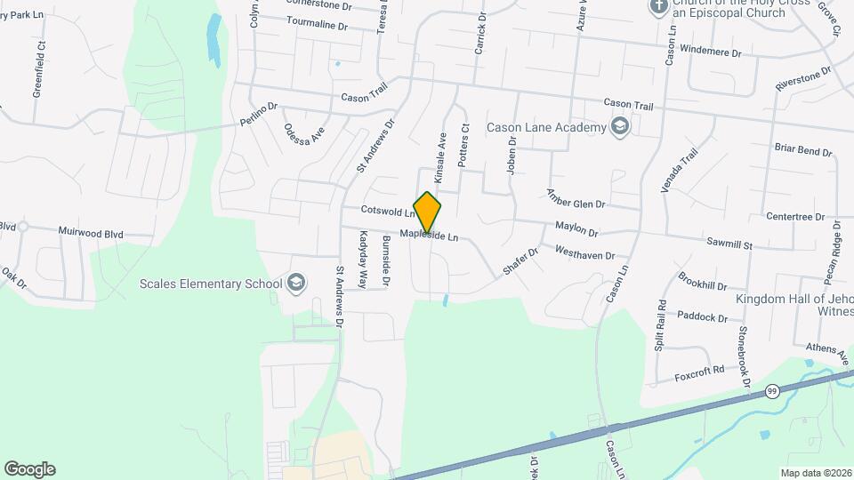 3241 Mapleside Ln Map and Location Details