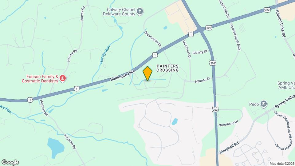 611 Painters Xing Map and Location Details