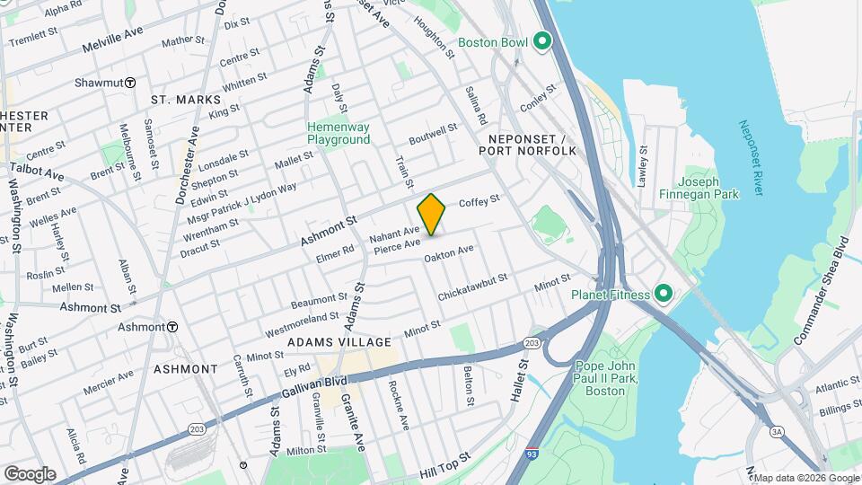 71 Pierce Ave Map and Location Details