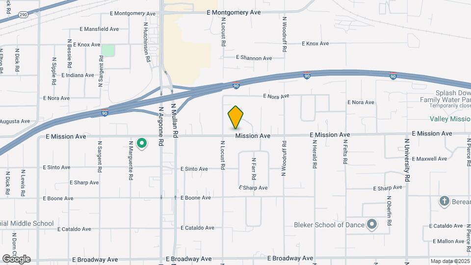 9525-9529 E Mission Ave Map and Location Details