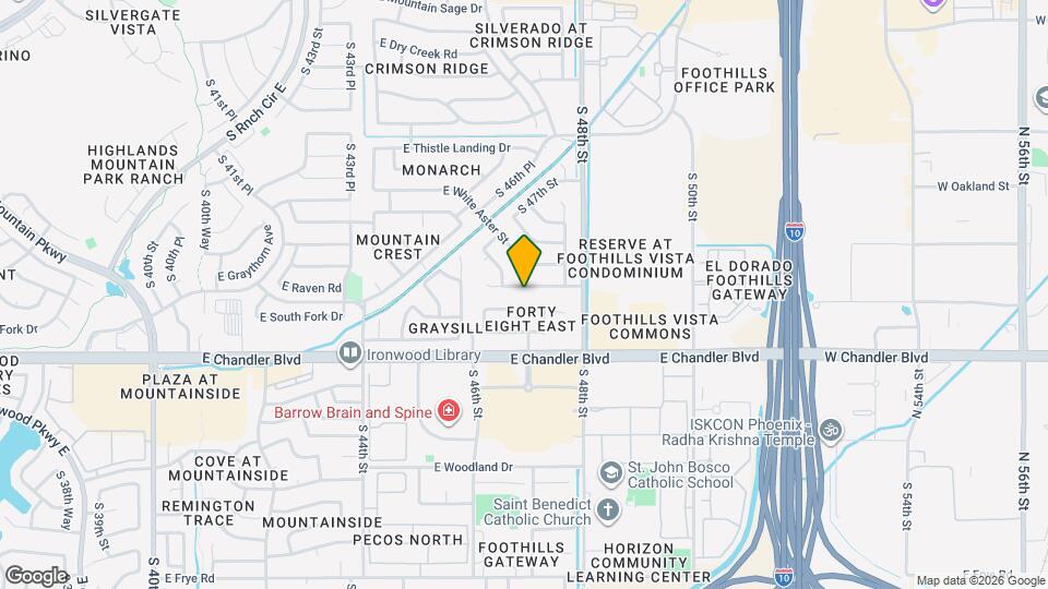 4721 E Bighorn Ave Map and Location Details