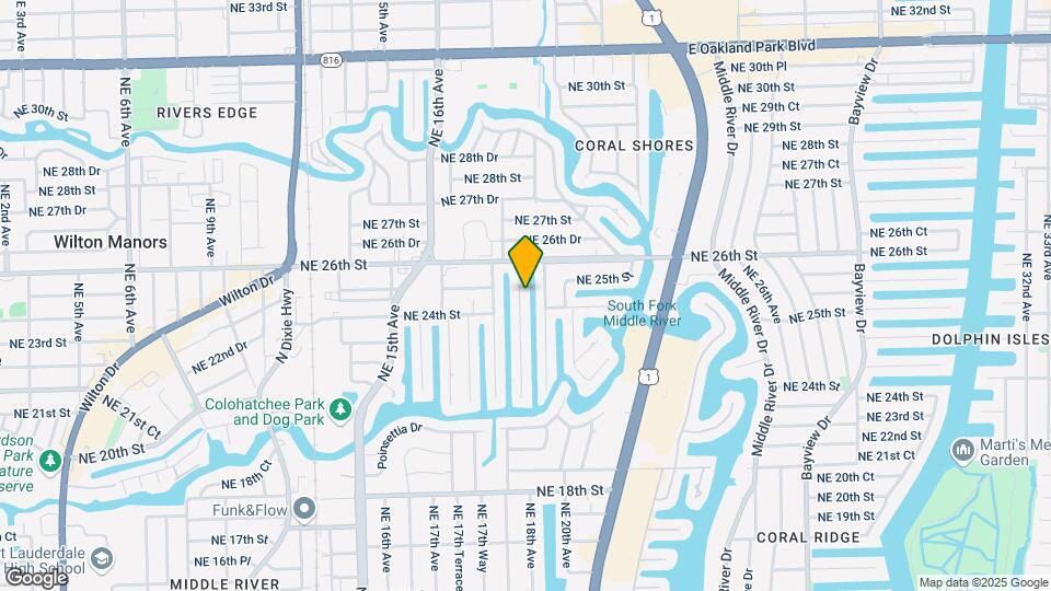 2424 NE 18th Ave Map and Location Details