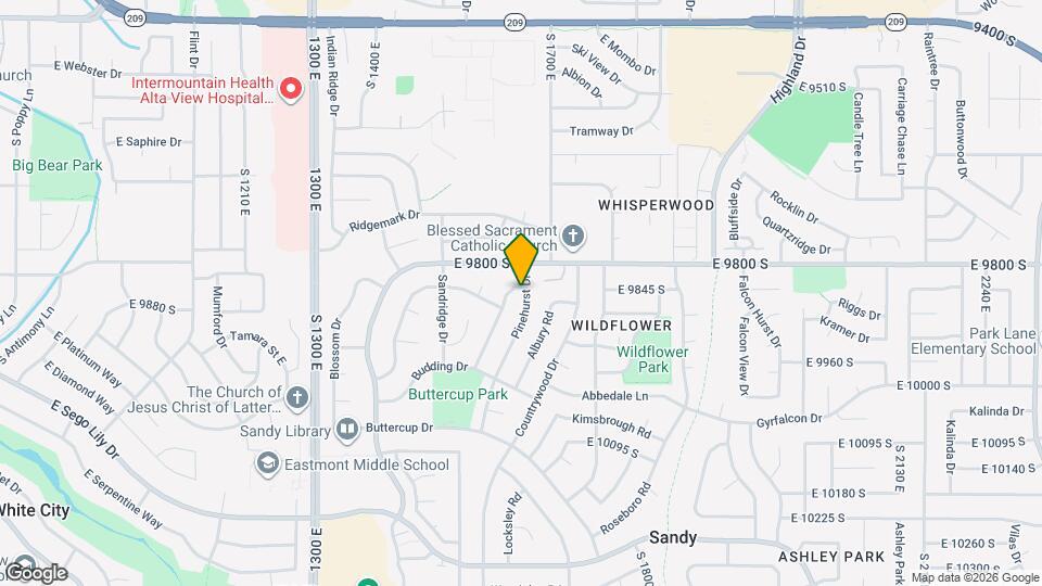 9852 Pinehurst Dr Map and Location Details