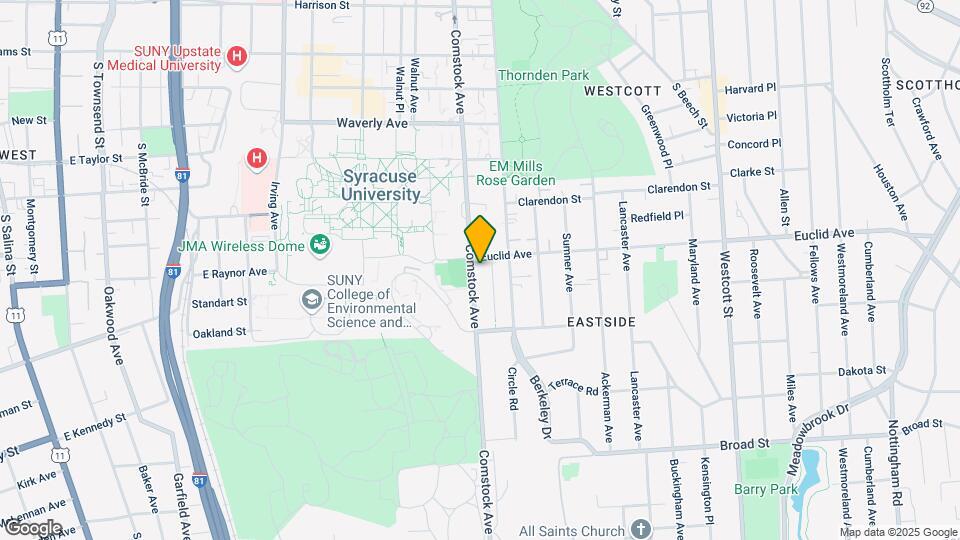 803 Comstock Ave Mapa y Detalles de la Ubicación