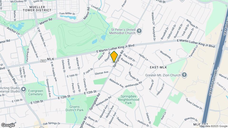 1602 Springdale Rd Map and Location Details