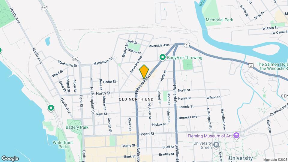 206 N Winooski Ave Map and Location Details