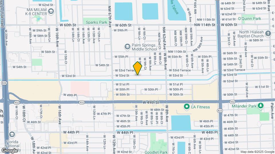 980 W 53rd St Map and Location Details