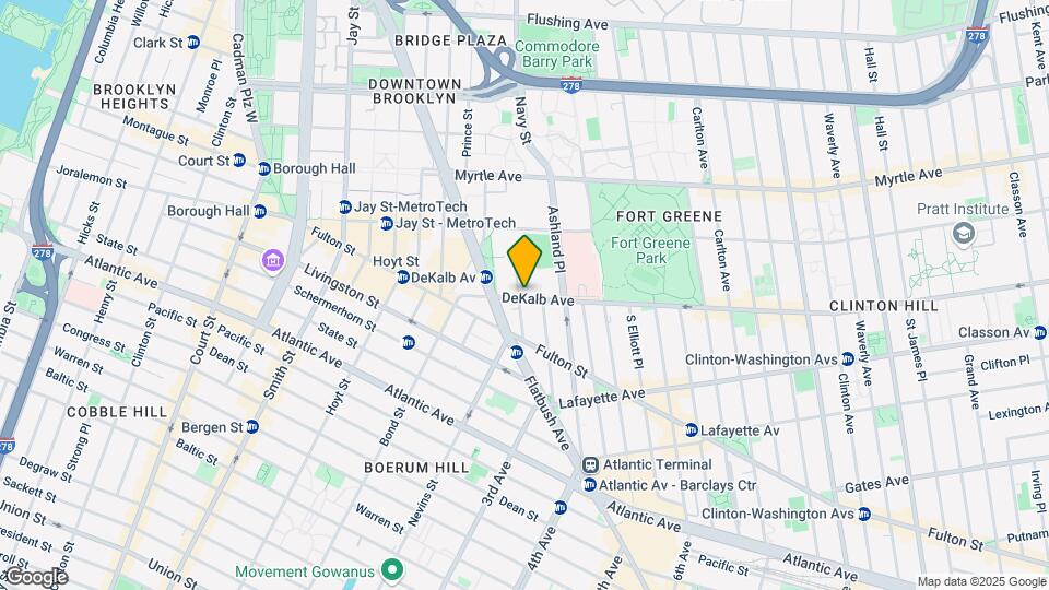 80 Dekalb Ave Mapa y Detalles de la Ubicación