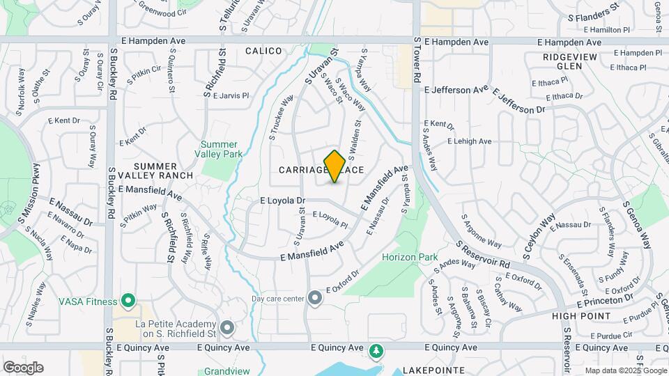 3834 S Waco St Map and Location Details