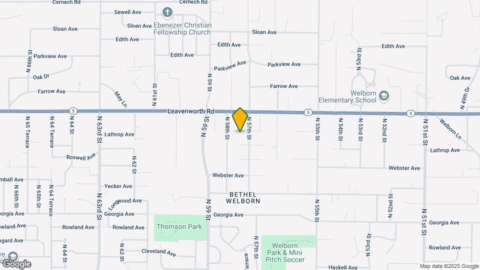 5715 Lathrop Ave Map and Location Details