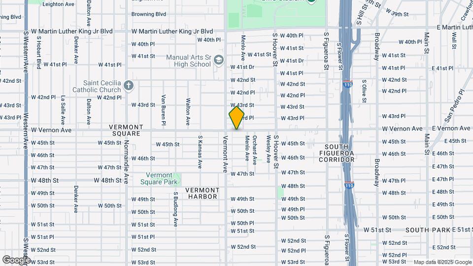 962 W Vernon Ave Map and Location Details