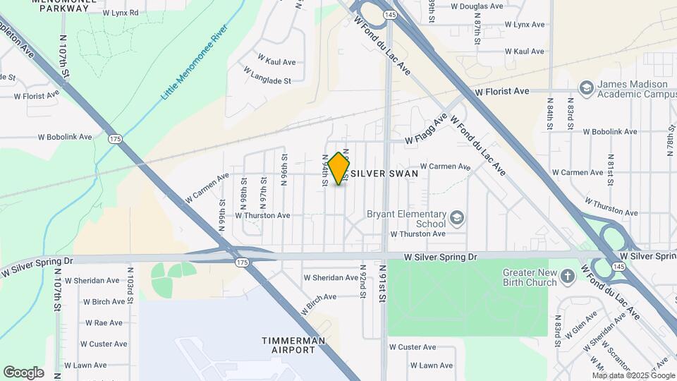 5747 N 93rd St Map and Location Details