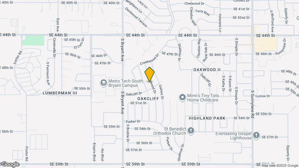 5017 S Briarwood Dr Map and Location Details