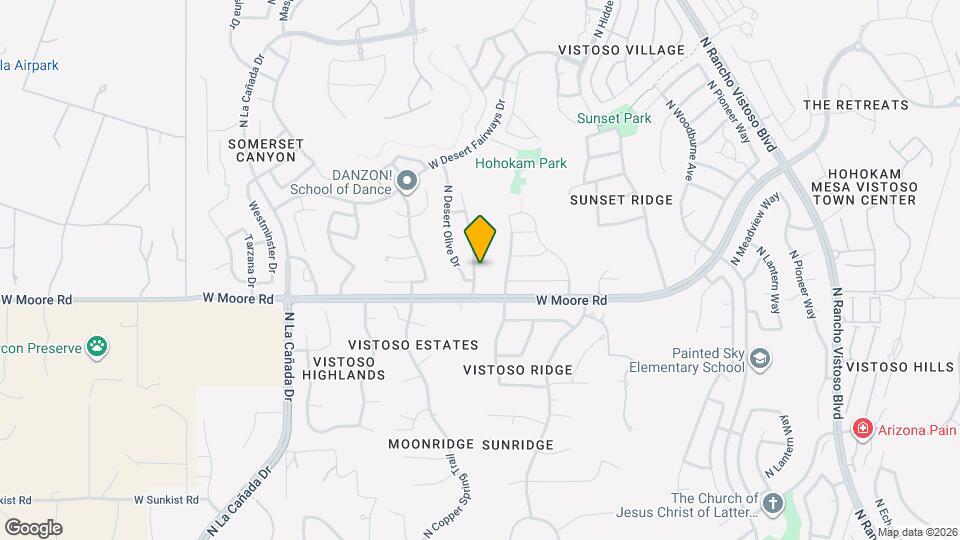 12852 N Yellow Orchid Dr Map and Location Details