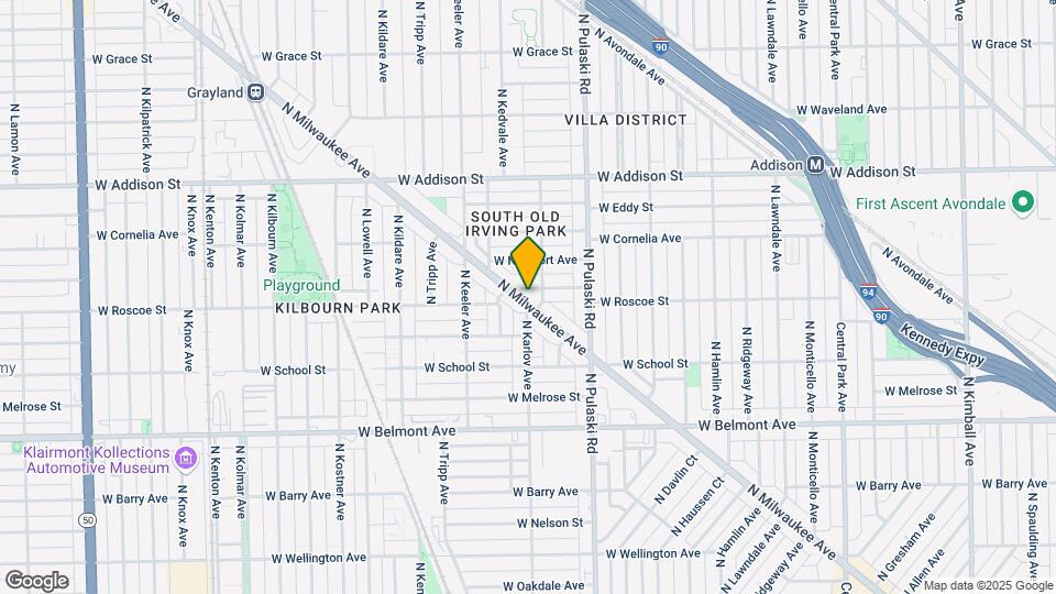 3383 N Milwaukee Ave Map and Location Details
