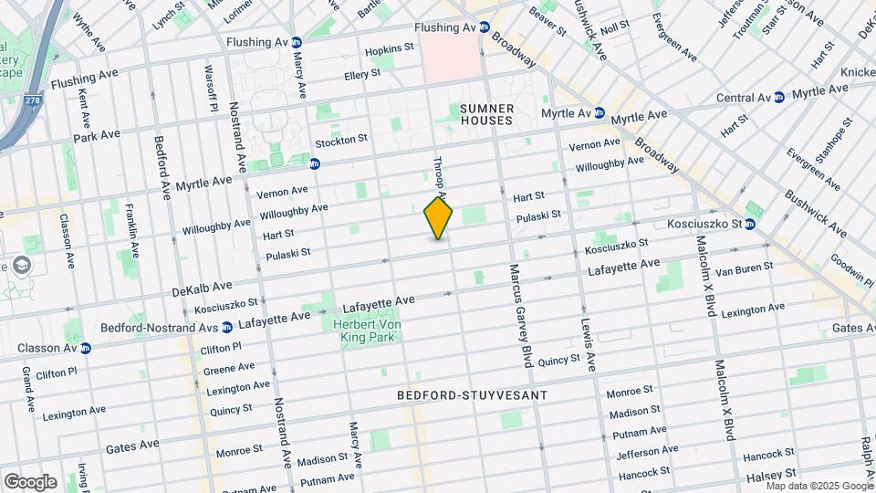 825 Dekalb Ave Map and Location Details