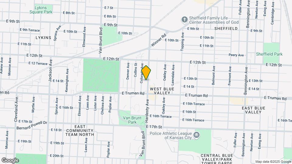 1410 Hardesty Ave Map and Location Details
