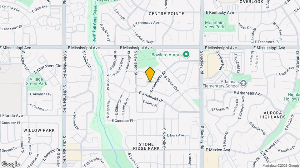 1276 S Lewiston Way, Unit 2302 Map and Location Details
