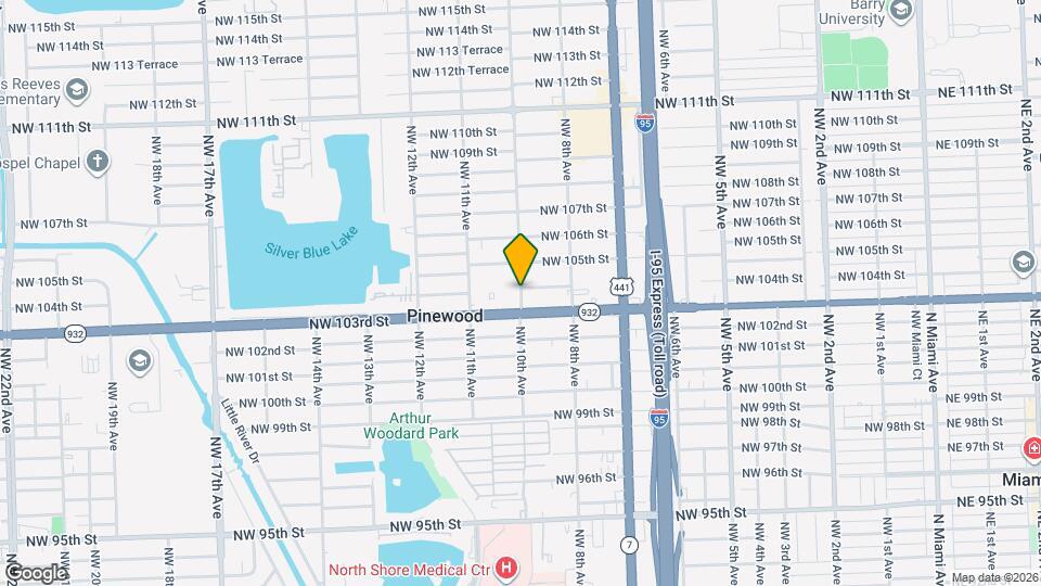10372 NW 10th Ave Map and Location Details