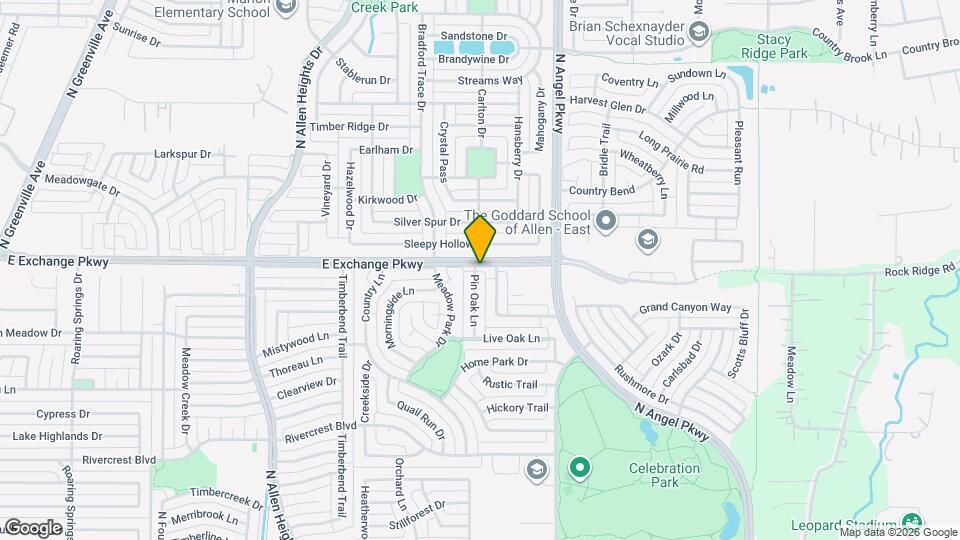 1110 Pin Oak Ln Map and Location Details