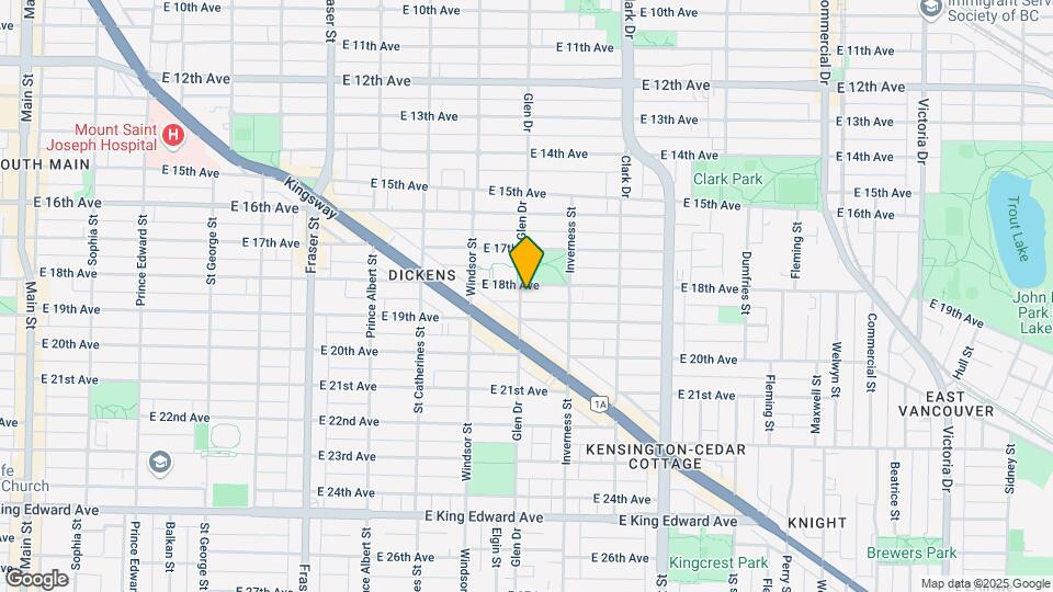 1104 E 18th Ave Map and Location Details
