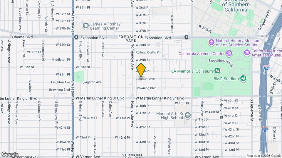 1258 Leighton Ave Map and Location Details