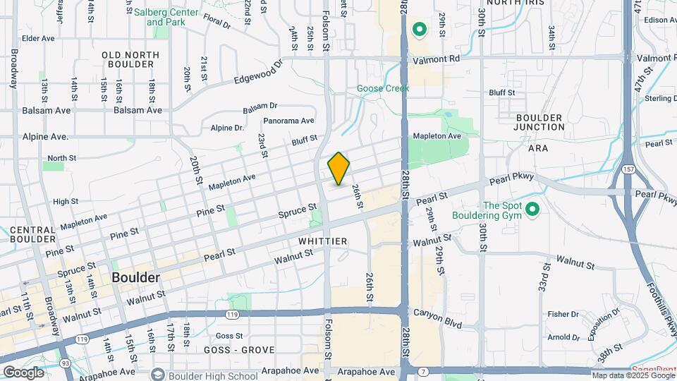 2535 Spruce St Map and Location Details
