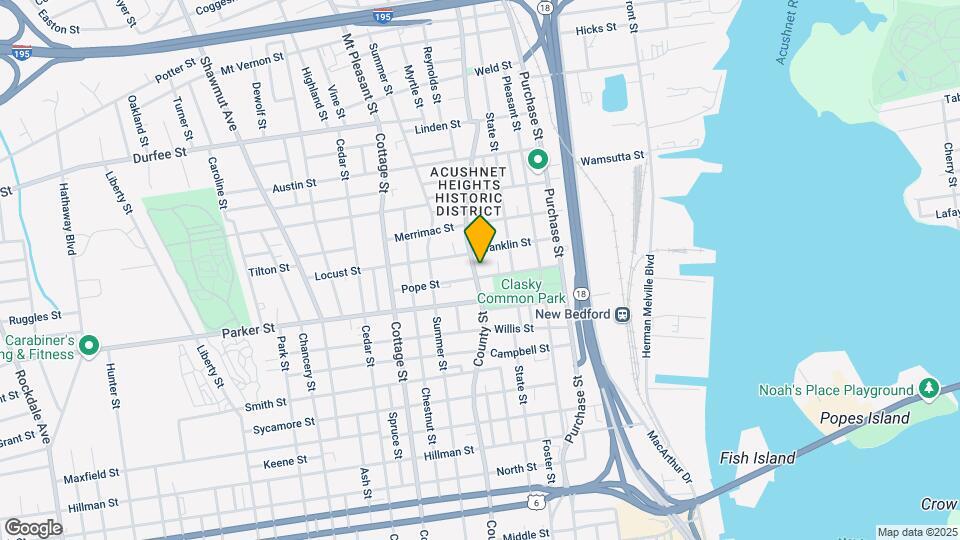716 County St Mapa y Detalles de la Ubicación