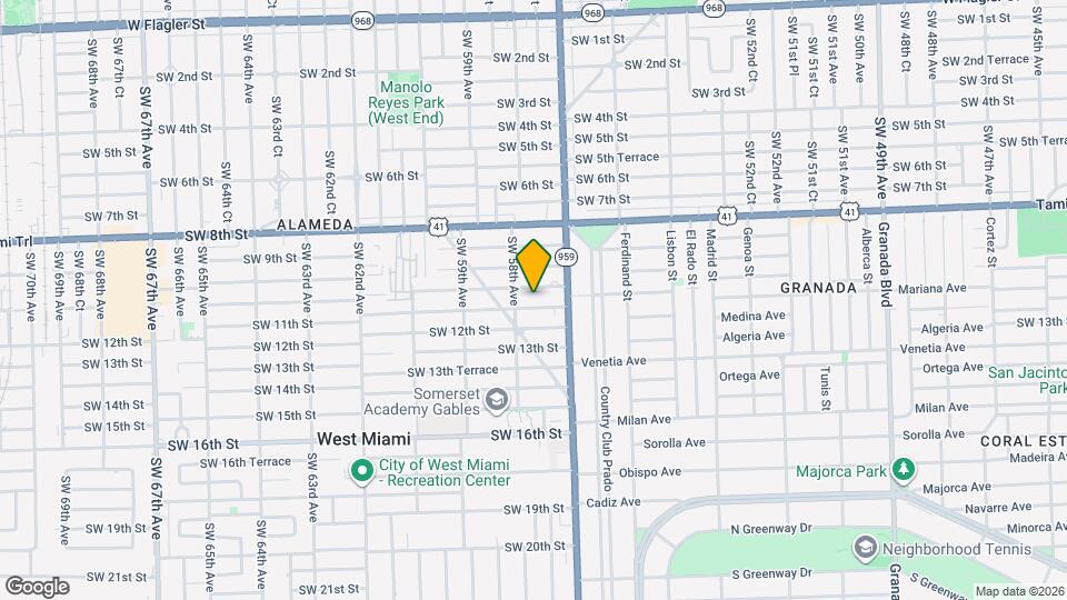 5751 SW 11th St Map and Location Details