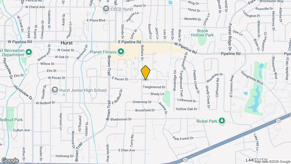 708 E Pecan St Map and Location Details