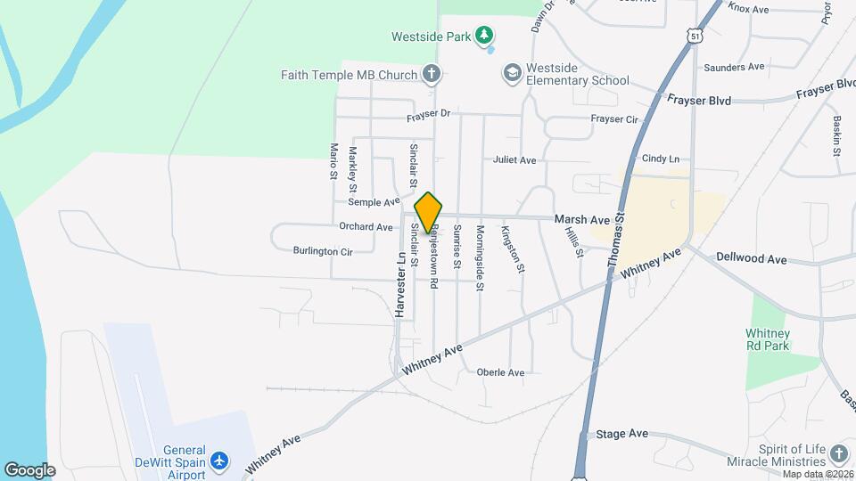 3133 Benjestown Rd Map and Location Details